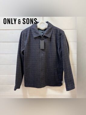 ONLY & SONS Zip-Up Jacket - Size S - NWT